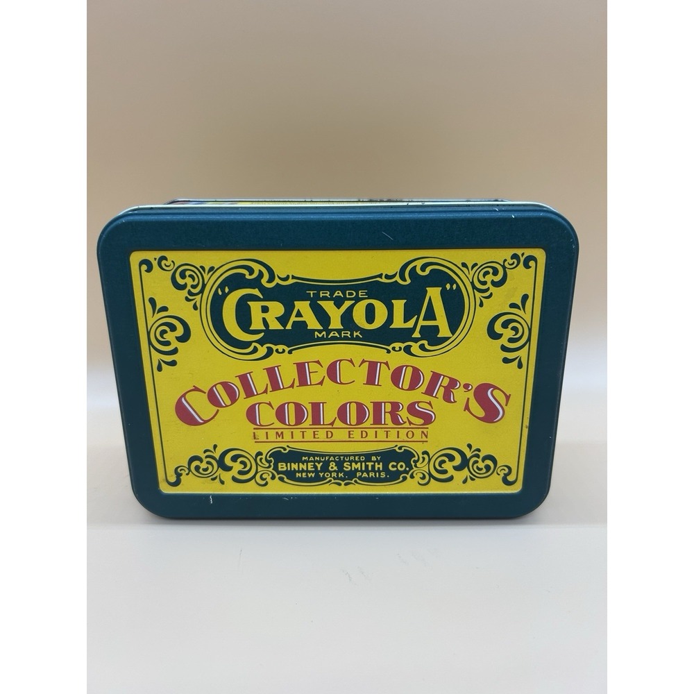 VTG 1991 Crayola Collector's Colors Limited Edition Empty Tin Binney & Smith